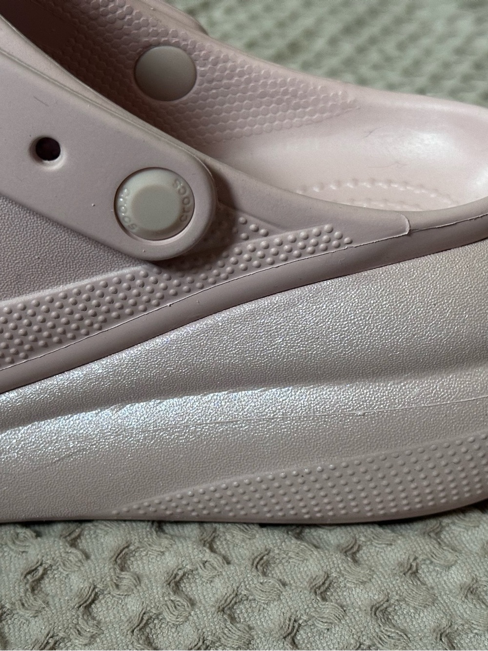 CROCS Crush Clog w/ Platform - Pale Pink - Picture 3 of 8